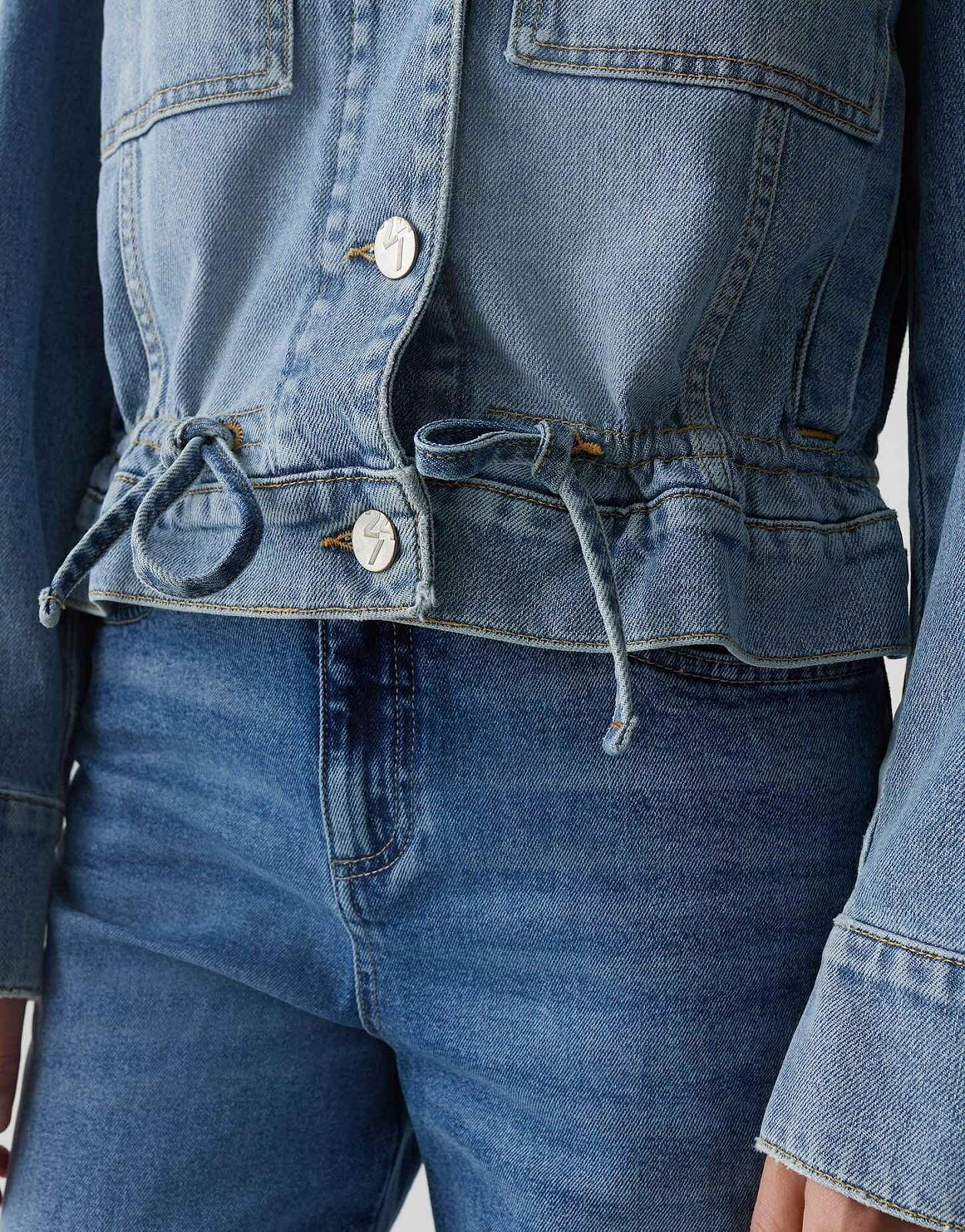 Джинсовая куртка OPUS Hemely Loose из смеси хлопка BCI, фото №4