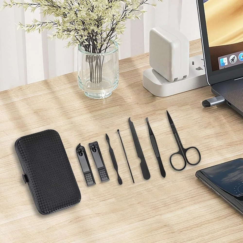 Набор для маникюра и педикюра профессиональный 7 предметов, дорожный, фото №4