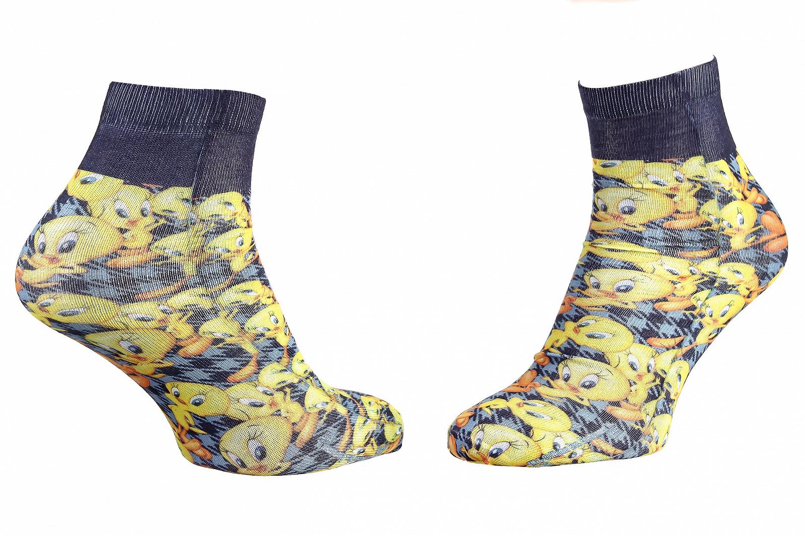 Носки LOONEY TUNES FOND PIED DE POULE Голубой 36-41, фото №1