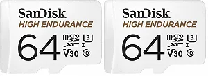 Карта памяти SanDisk High Endurance 64GB microSDXC + Adapter (Pack of 2) - Фото 1
