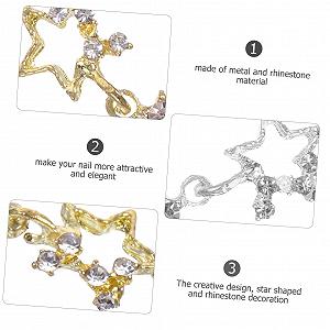 Подвеска для ногтей Звезда FOMIYES 3D synthetic.ua - Фото 1