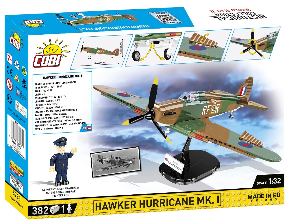 Конструктор COBI Hawker Hurricane MK.I, фото №2