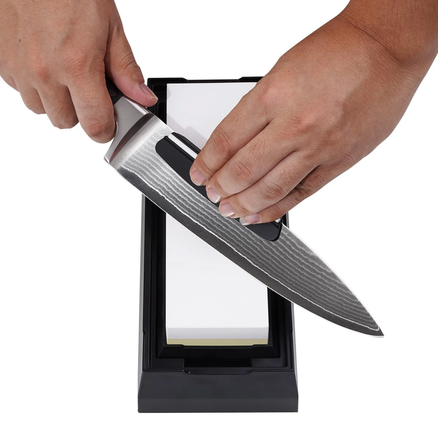 Точильний камінь Wakoli 1000/4000 корунд з аксесуарами в кейсі, фото №7