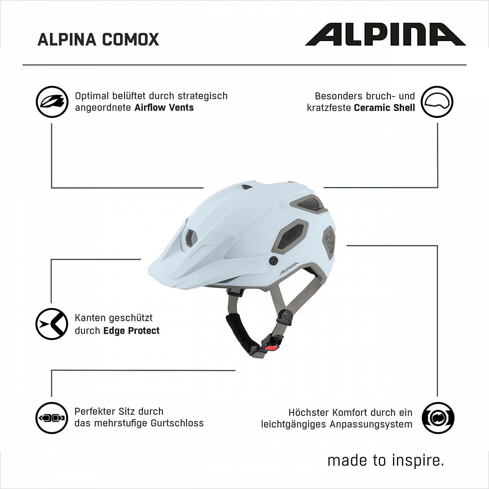 Шлем ALPINA COMOX Enduro для велосипеда, регулируемый, фото №6