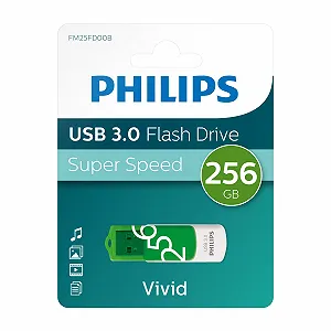 USB-флеш-накопичувач Philips Vivid Edition Super Speed 3.0 256GB зі складаним ковпачком до 100МБ/с ціна на synthetic.ua - Фото 1 USB-флеш-накопичувач Philips Vivid Edition Super Speed 3.0 256GB зі складаним ковпачком до 100МБ/с synthetic.ua - Фото 1