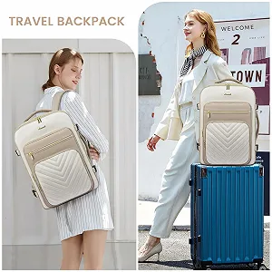 Рюкзак для ноутбука LOVEVOOK 17 дюймів 40L Ручна поклажа Водонепроникний Beige Khaki synthetic.ua - Фото 1