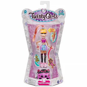 Лялька-браслет Twisty Girlz Krystal Kool, що трансформується, з сюрпризом, для дітей віком від 4 років synthetic.ua - Фото 1