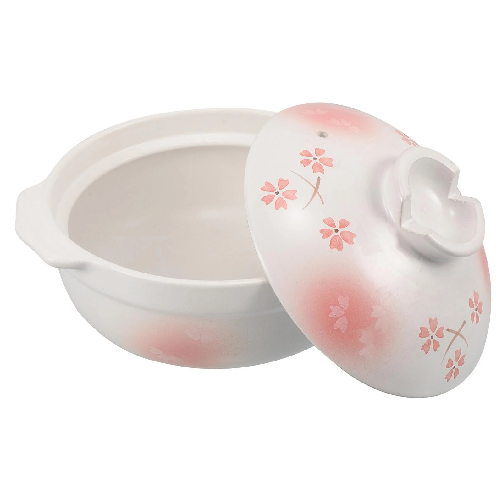 Горщик глиняний термостійкий з кришкою для газових плит, фото №1