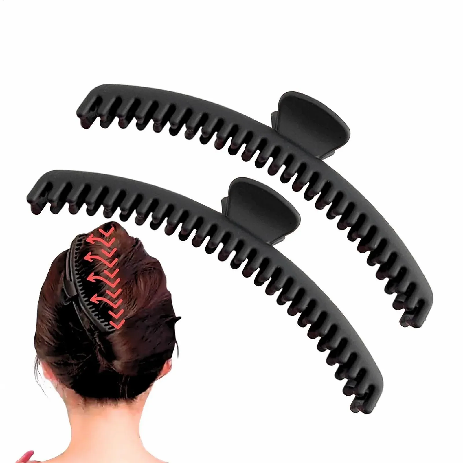 Заколки для волос Банан Тонкие шпильки для волос Сильный захват Модный дизайн Компактные держатели для волос, фото №7 Заколки для волос Банан Тонкие шпильки для волос Сильный захват Модный дизайн Компактные держатели для волос, фото №7