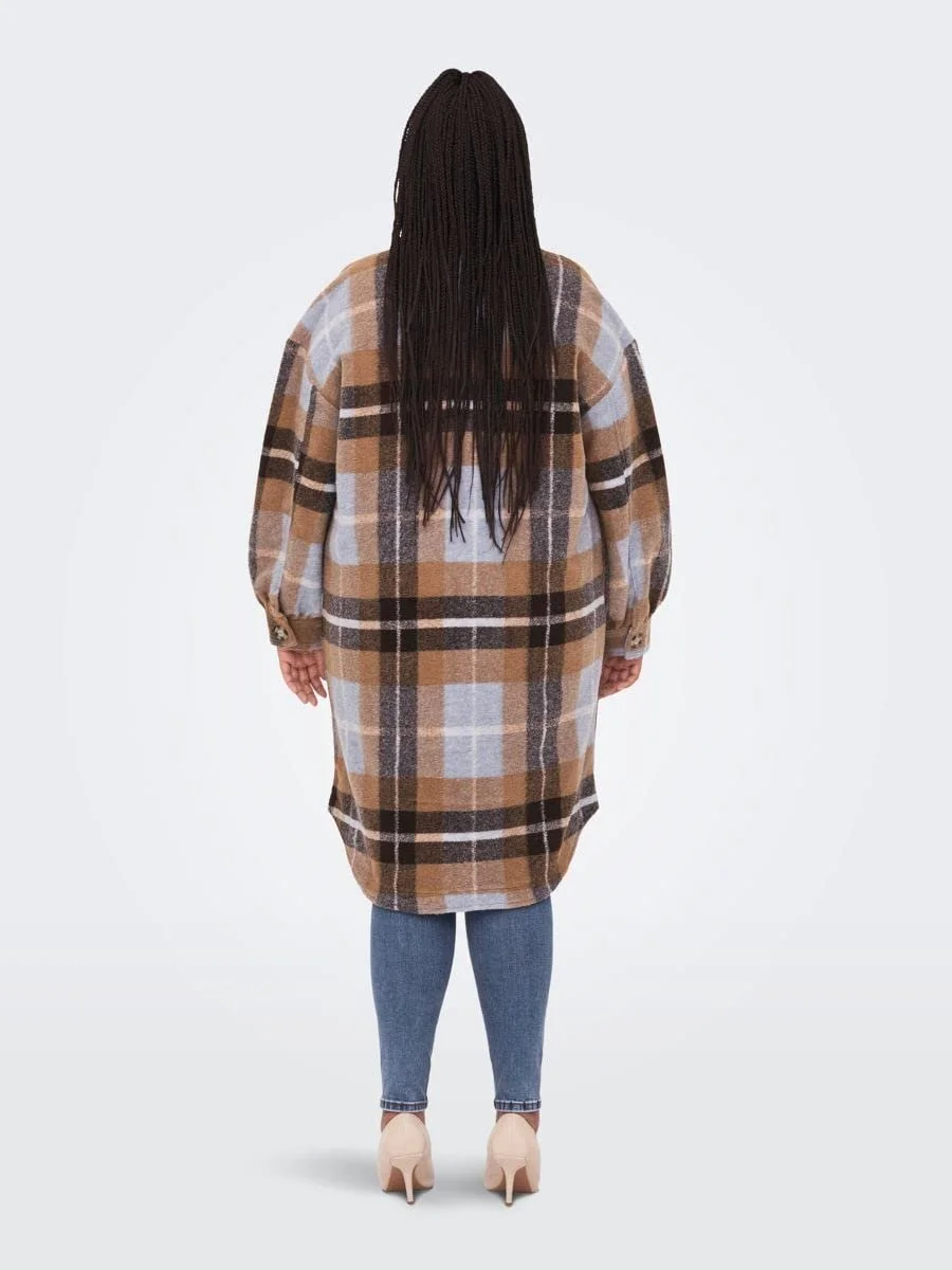 Жіноча сорочка-куртка ONLY Carandrea Long Shacket CC Otw, фото №4