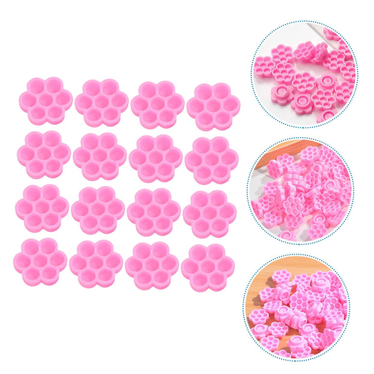 Держатель для клея для ресниц Angoily Набор 600 цветочных чашек, фото №5 Держатель для клея для ресниц Angoily Набор 600 цветочных чашек, фото №5