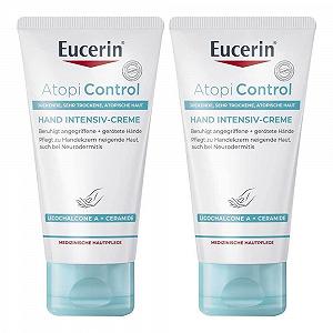Крем для рук EUCERIN Atopicontrol Интенсивный 2 x 75 мл - Фото 1