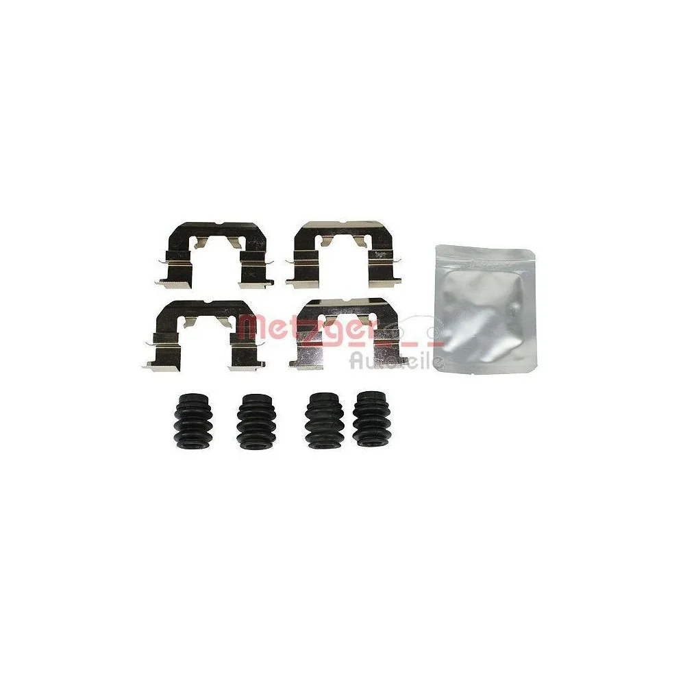 Монтажний комплект, гальмівні колодки METZGER 109-1859 GREENPARTS, передня вісь, фото №1