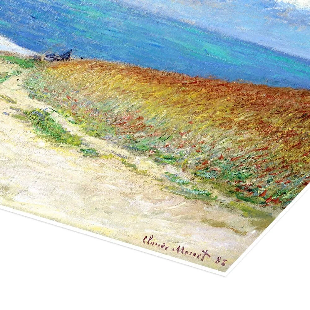 Постер Claude Monet Beach Path Through the Wheat at Pourville 80 x 60 см бирюзовый, фото №3