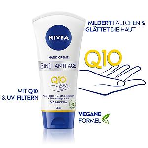 Крем для рук NIVEA 3-в-1 Anti-Age Q10 Характеристики 75 мл synthetic.ua - Фото 1