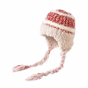 Уличная Шапка Женская Зимняя Бежевая - Фото 1