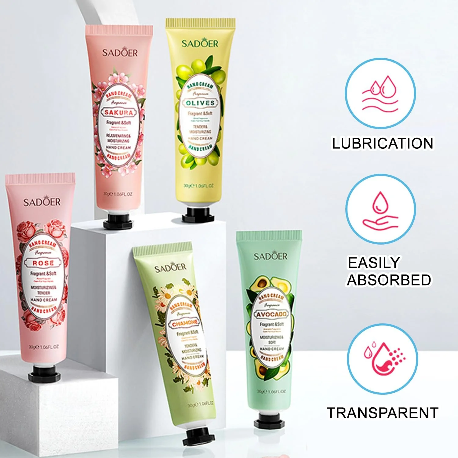 Набір міні-кремів для рук Fruit Extract Ароматизований (Daily Colour, 10 x 30 г), фото №4