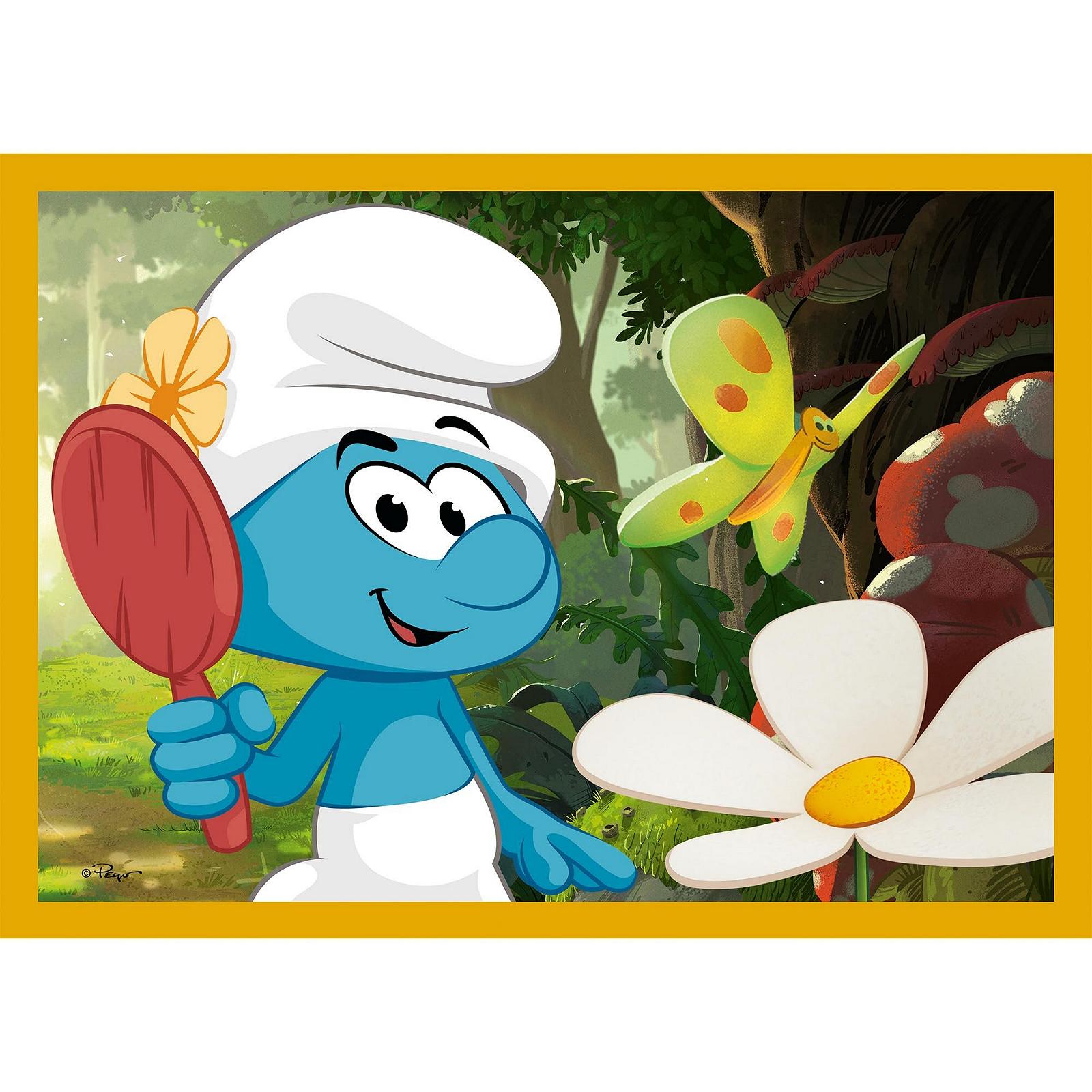 Пазл Trefl Smurfs Life in the Smurfs 4-в-1 35-70 елементів, фото №9