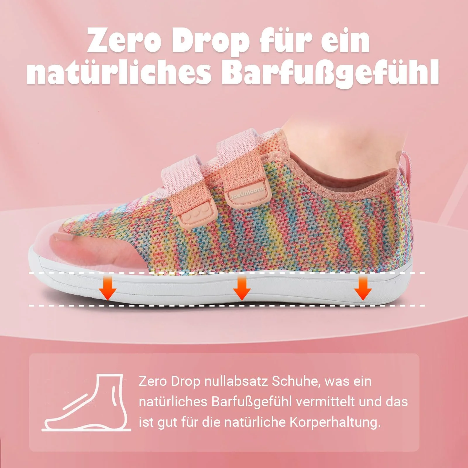 Босоножки IceUnicorn Детские и девочек Berite Shoes Минималистичные кроссовки, фото №4