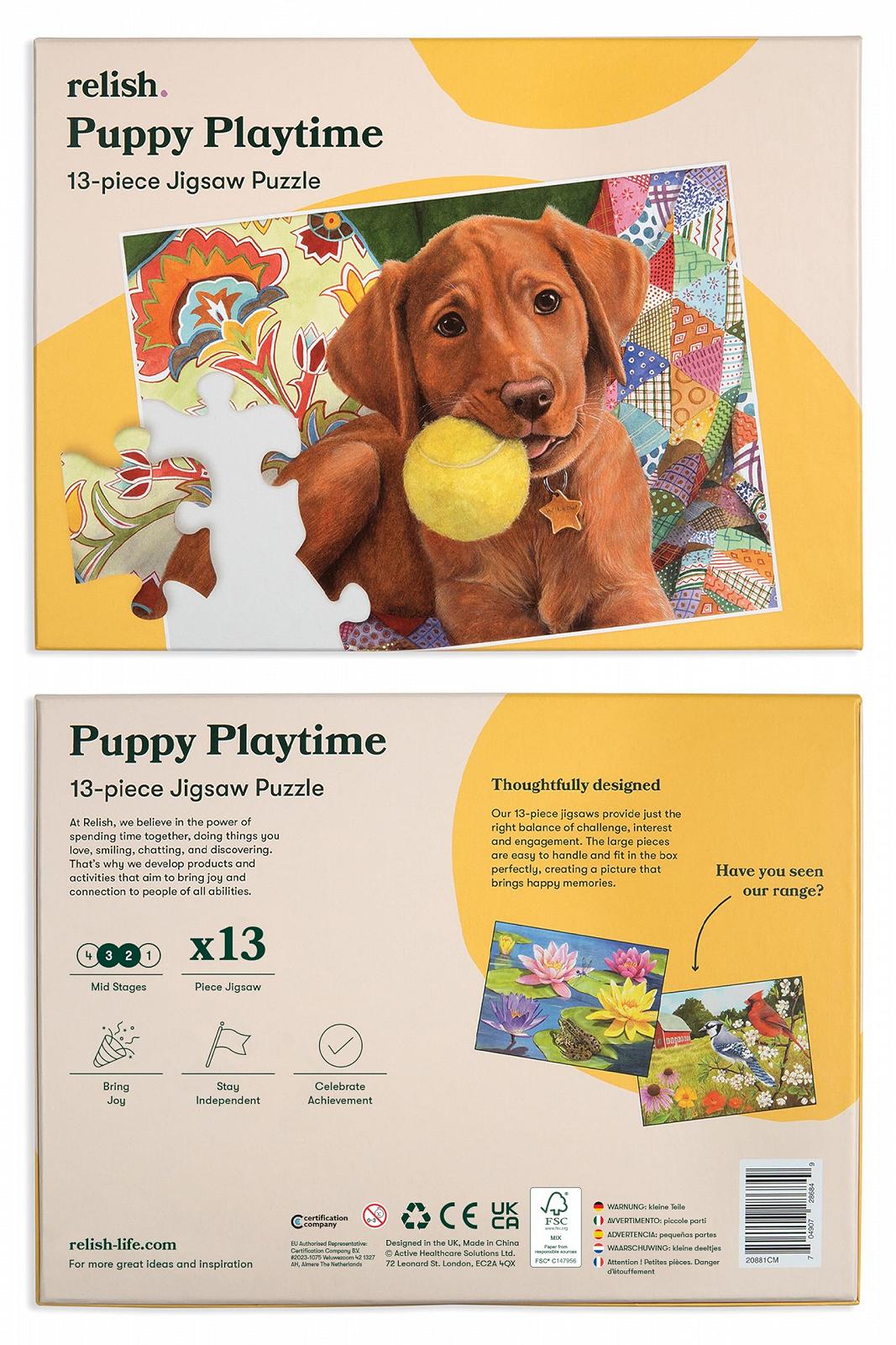 Пазл Relish Puppies 13 деталей, фото №8