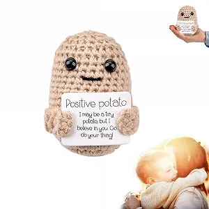Купить Игрушка RHQFDM Positive Potato Pocket Hug Gift Cute Knitted Potato Doll - Фото 1 Игрушка RHQFDM Positive Potato Pocket Hug Gift Cute Knitted Potato Doll - Фото 1