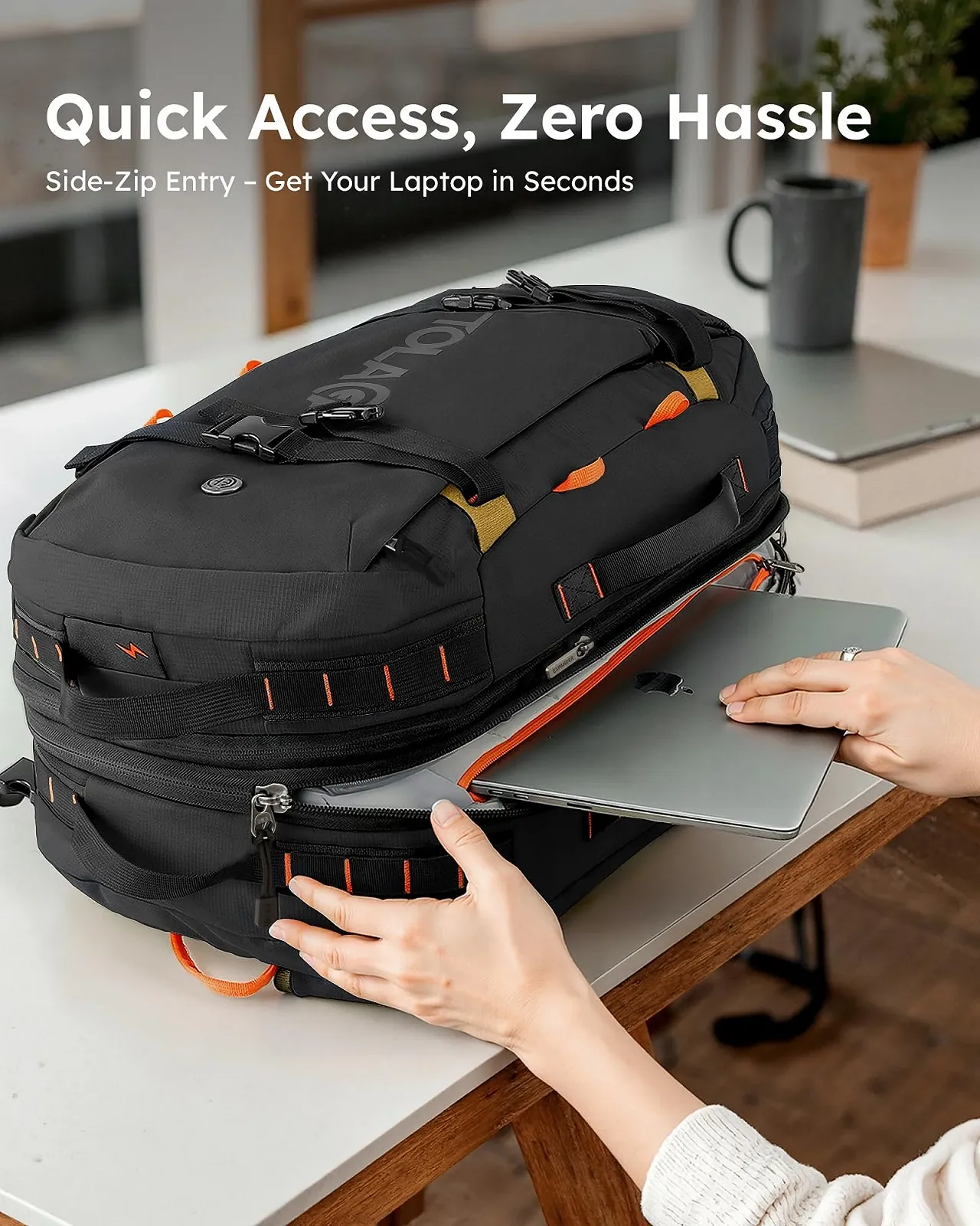 Рюкзак для путешествий Tolaccea 15.6 дюйма 40-50 л TSA Friendly Расширяемый, фото №8