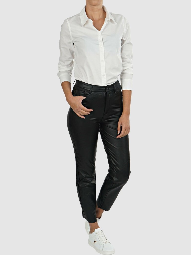 Рубашка ONLY ONLBETTY LIFE LS SLIM DNM QYT 15210328 Белый XS/S, фото №4