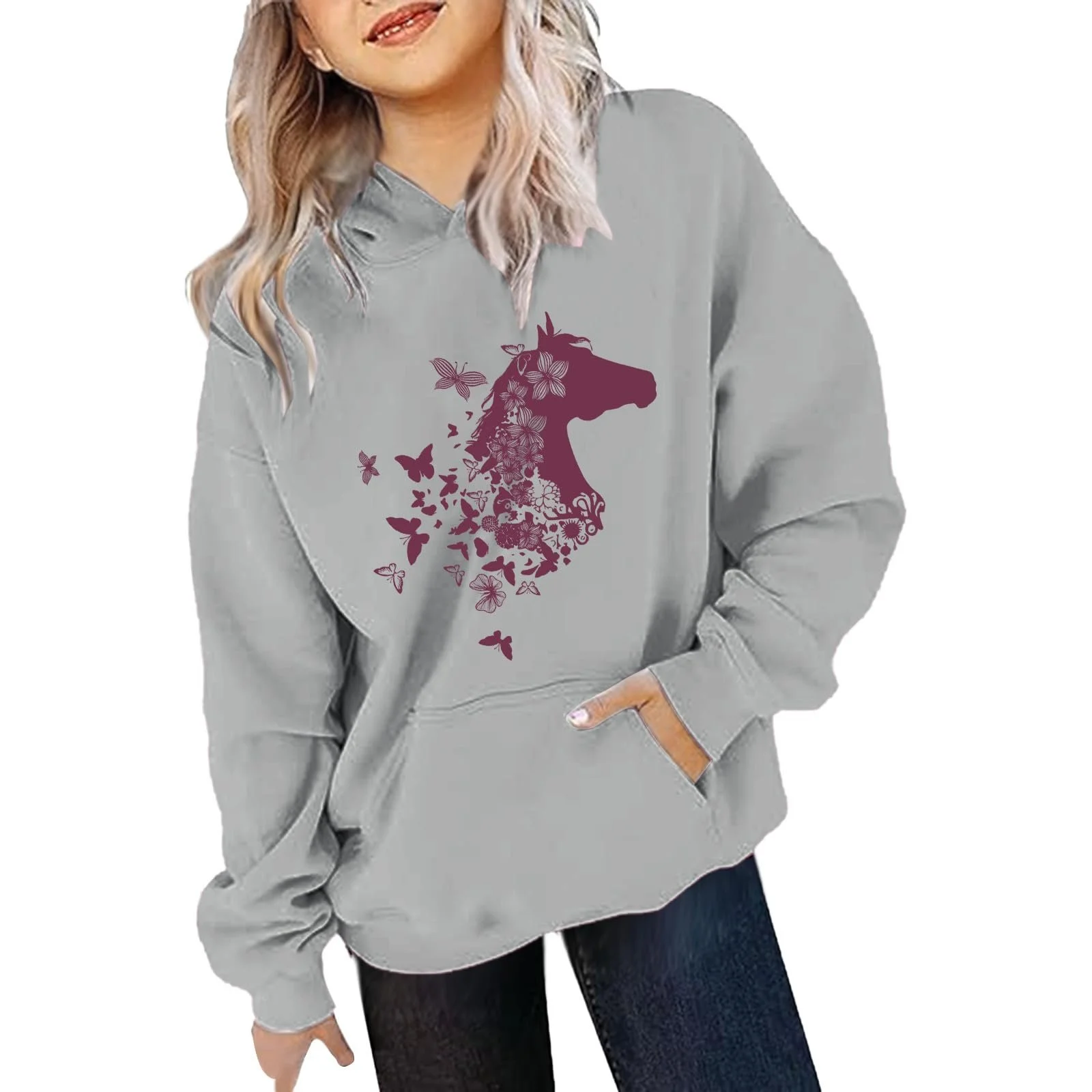 Худі Повсякденний Пуловер для Дівчинки, фото №2