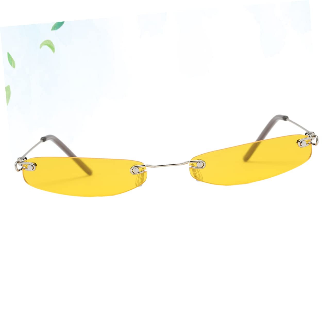 Квадратні окуляри PACKOVE (2 шт.) Сонцезахисні Модні Помаранчеві лінзи UV, фото №9