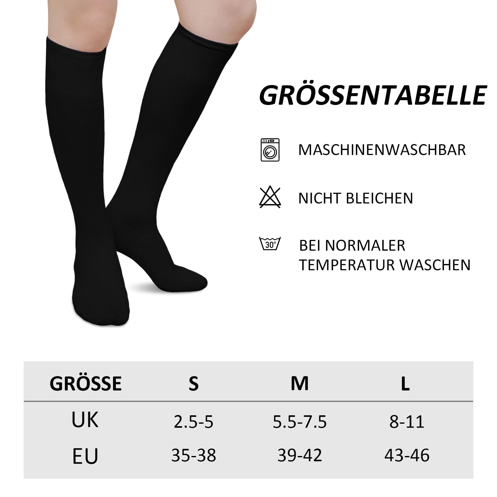 Гольфы ZAKASA для мужчин и женщин, хлопок: длинные чулки, гольфы с комфортным поясом, бесшовные, 4 пары, фото №5