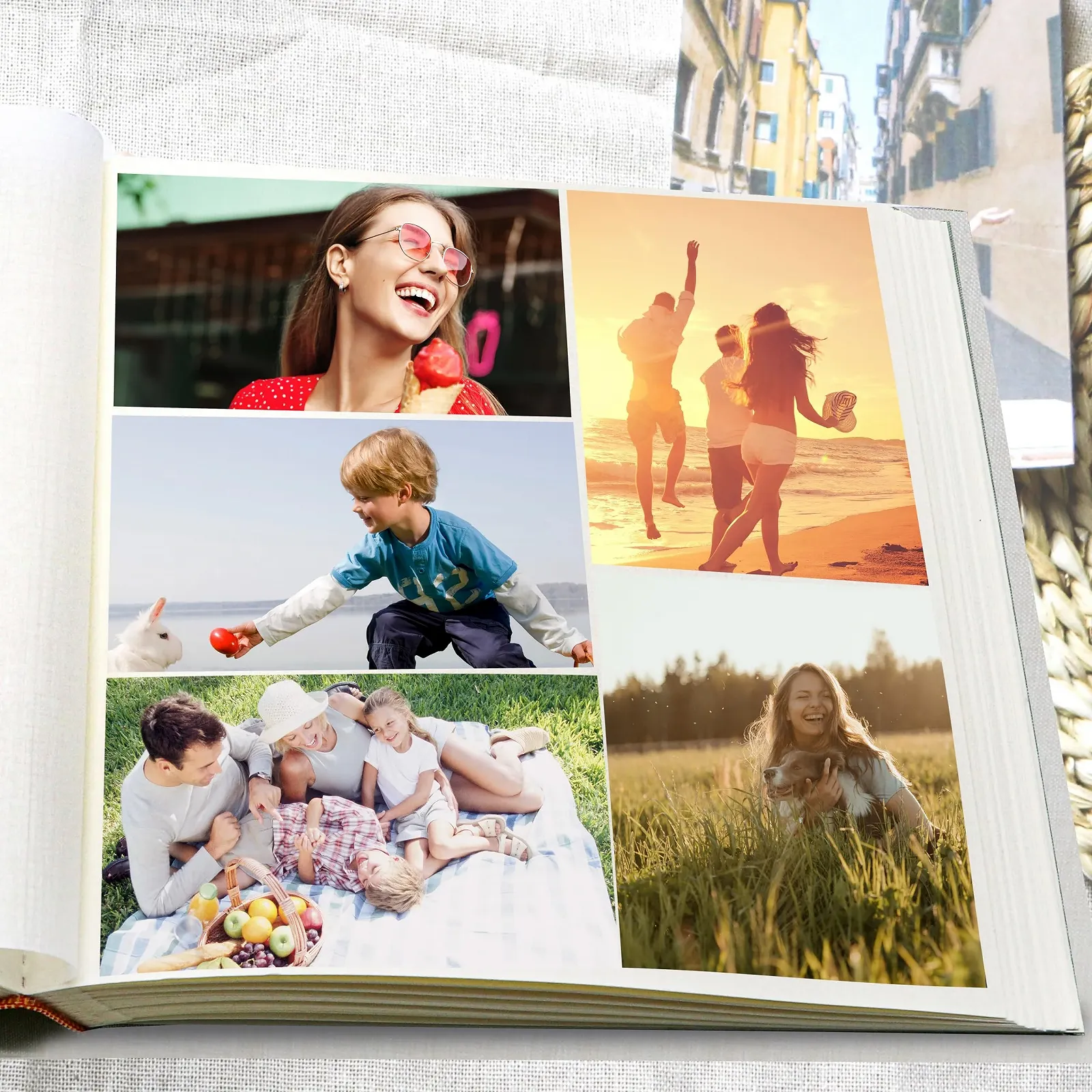 Фотоальбом Glodenmemo для вклеювання, Фотоальбом з 100 білими сторінками з пергаментними роздільниками, до 500 фотографій, фото №8