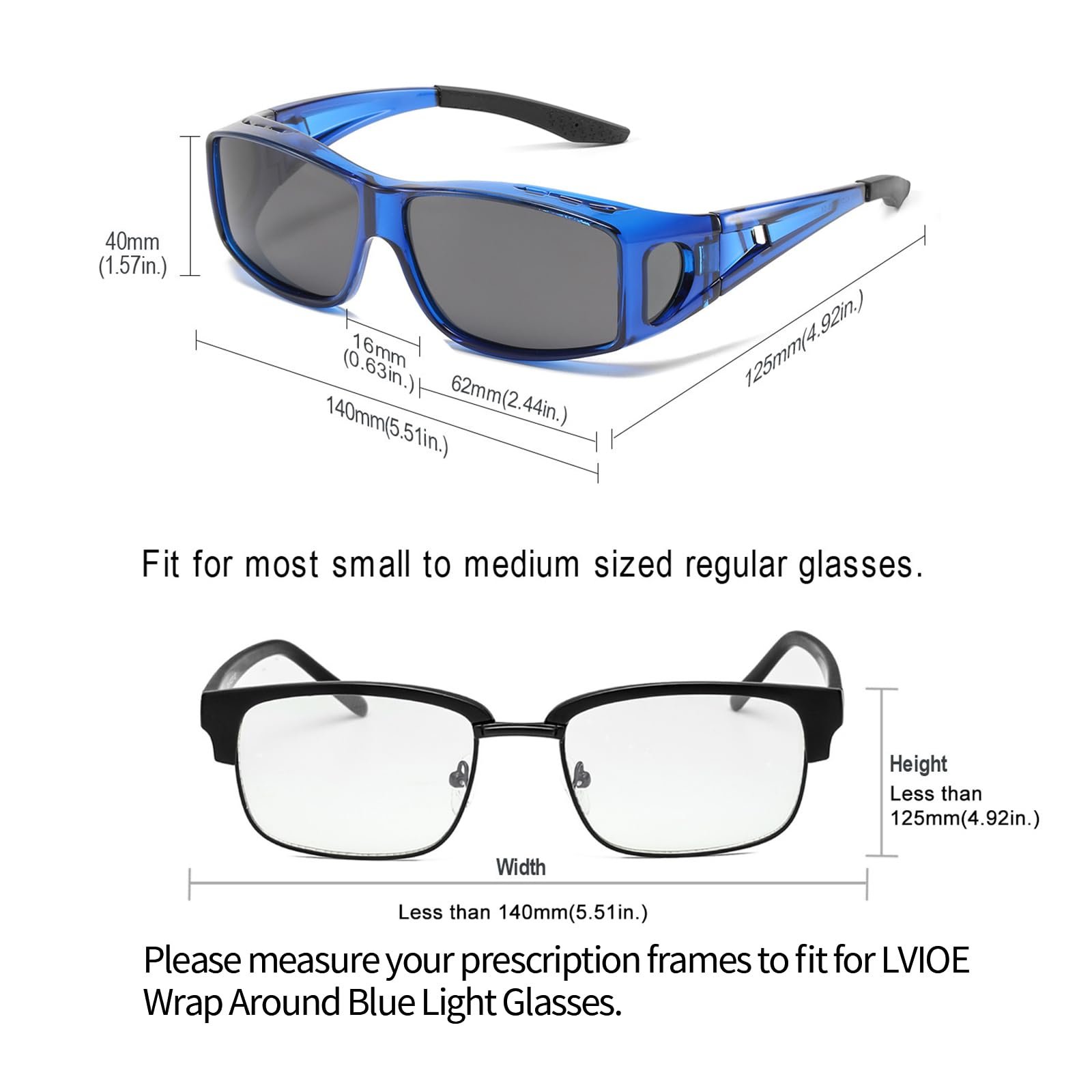 Поляризовані сонцезахисні окуляри унісекс Lvioe накладні поляризаційні, фото №5