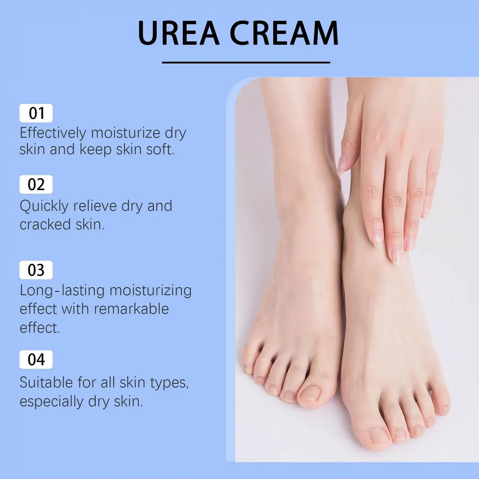 Крем от мозолей Urea Cream для сухой и потрескавшейся кожи 60% Urea 100 г, фото №2