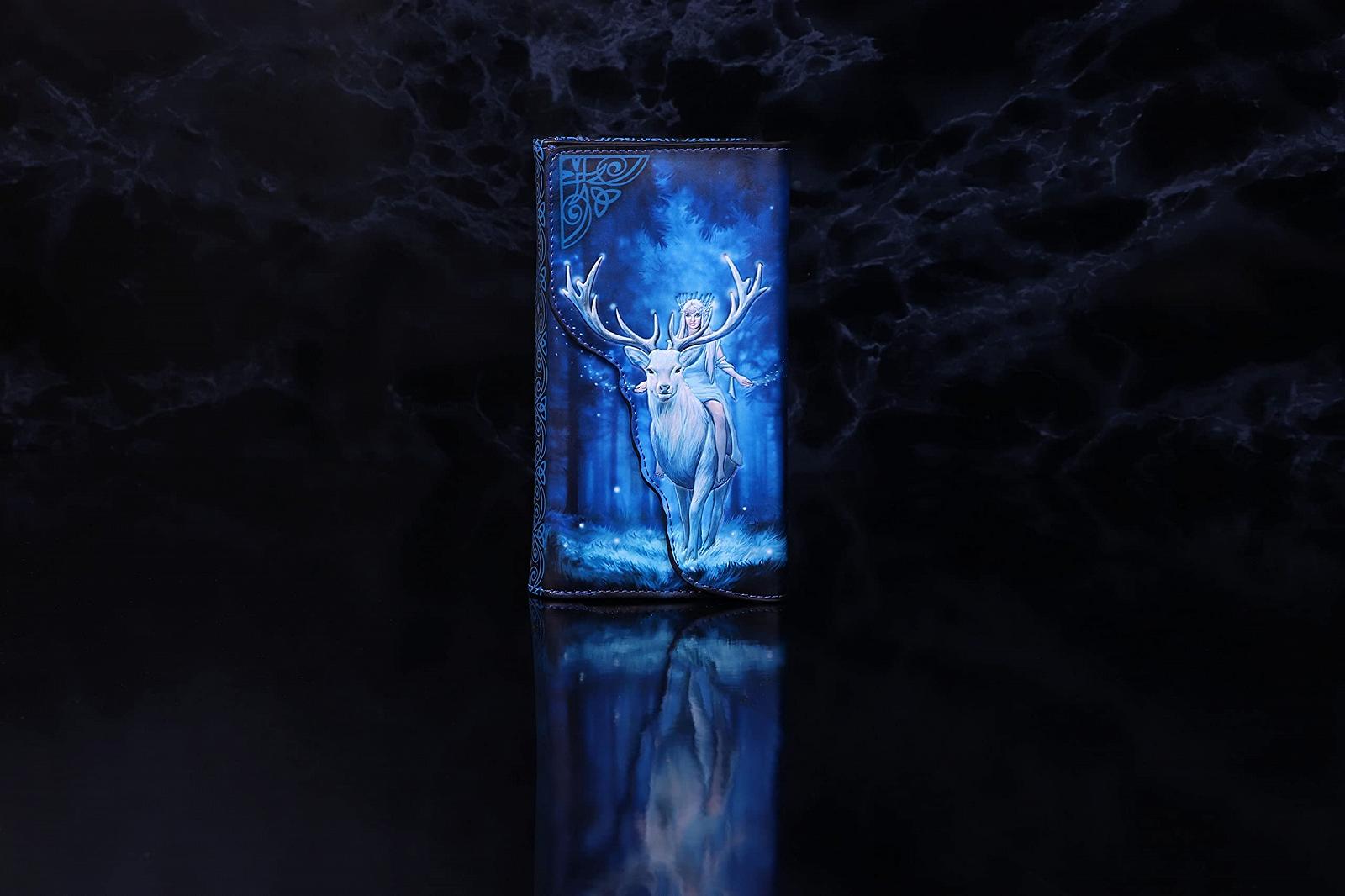 Кошелек Anne Stokes Fantasy Forest Elven Queen and Stag Embossed Синий 18.5 см, фото №8