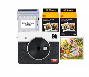 Фотокамера миттєвого друку Kodak Mini Shot 2 Retro, портативна, бездротова, сумісна з iOS і Android, Bluetooth, фото 5.3 x 8.6 см - Фото 1