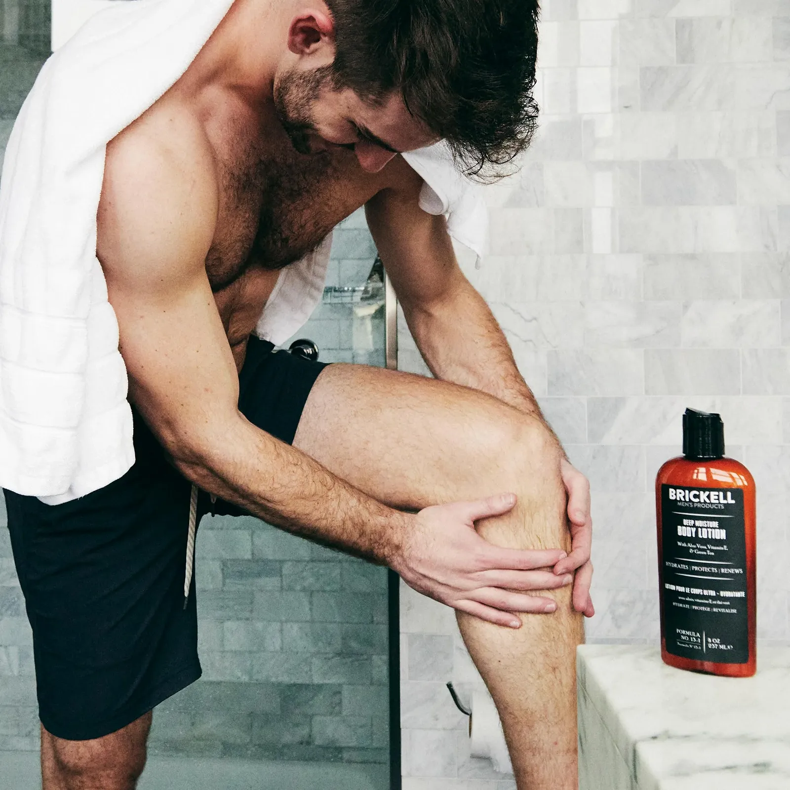 Лосьйон для тіла Brickell Men's Deep Moisture для чоловіків, без запаху, 237 мл, фото №5