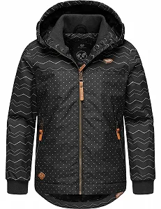Зимова куртка для дівчаток Ragwear Kristla Chevron з капюшоном, водонепроникна - Фото 1