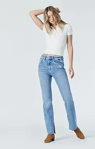 Жіночі джинсові штани MAVI MARIA SLIT Mid Blue Str - 29 synthetic.ua - Фото 1