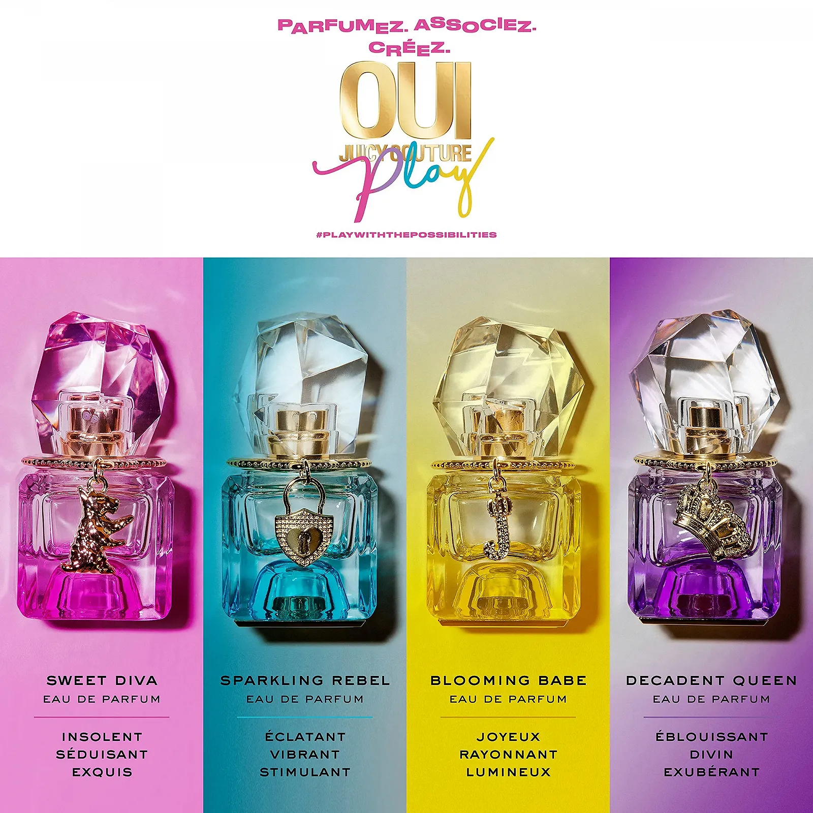 Парфумована вода Juicy Couture OUI Play Sweet Diva Квітковий та фруктовий аромат 15 мл, фото №7 Парфумована вода Juicy Couture OUI Play Sweet Diva Квітковий та фруктовий аромат 15 мл, фото №7