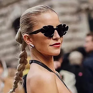 Вінтажні сонцезахисні окуляри Котяче око Квіти Жіночі ретро synthetic.ua - Фото 1