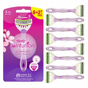 Одноразовые бритвы Wilkinson Sword myIntuition Comfort Xtreme 3 для женщин 8 шт. (6 + 2) - Фото 1