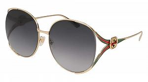 Солнцезащитные очки Gucci GG0225S 001 Женские, 63, серый - Фото 1