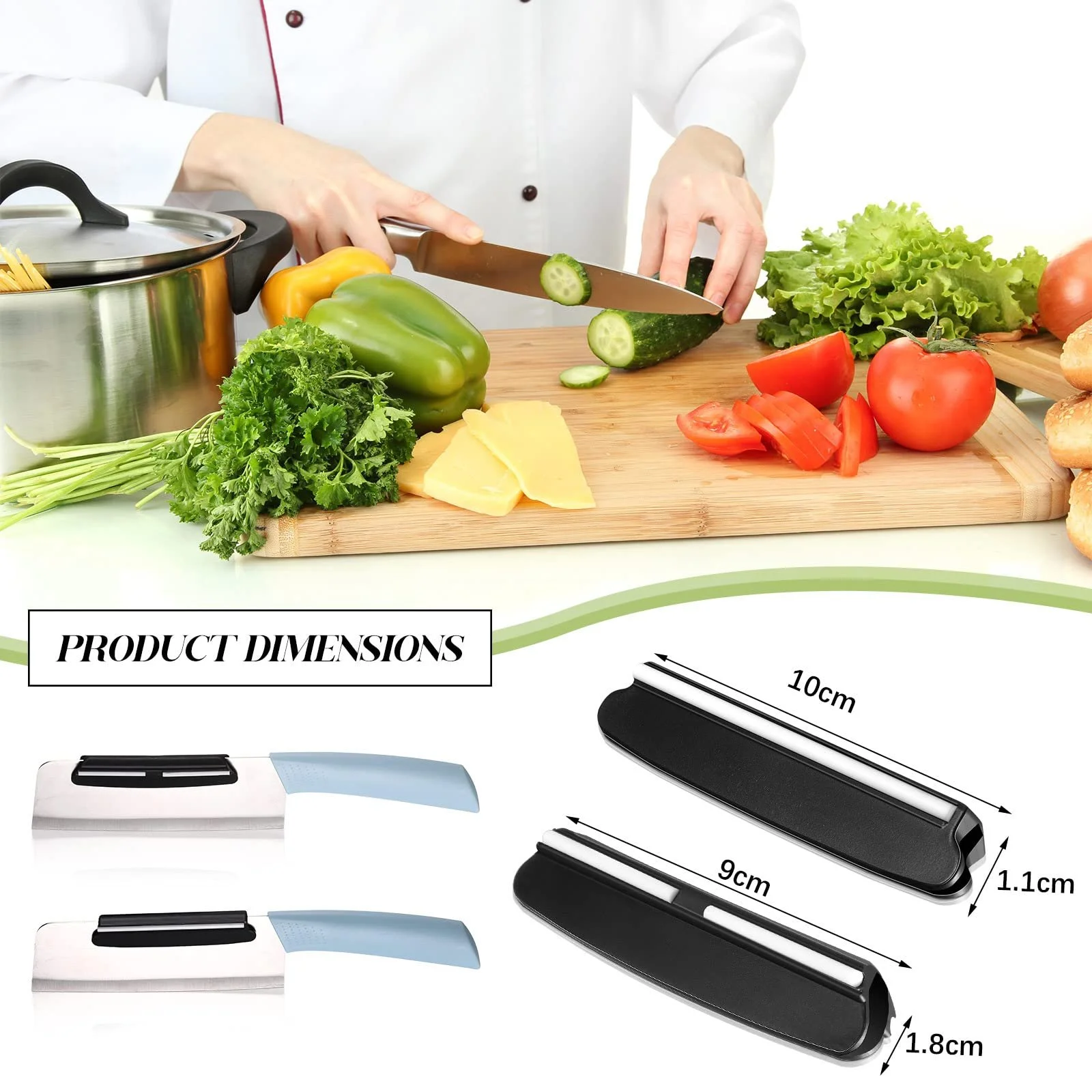 Тримач кута заточування 2 шт. для точильного каменя Чорний, фото №2