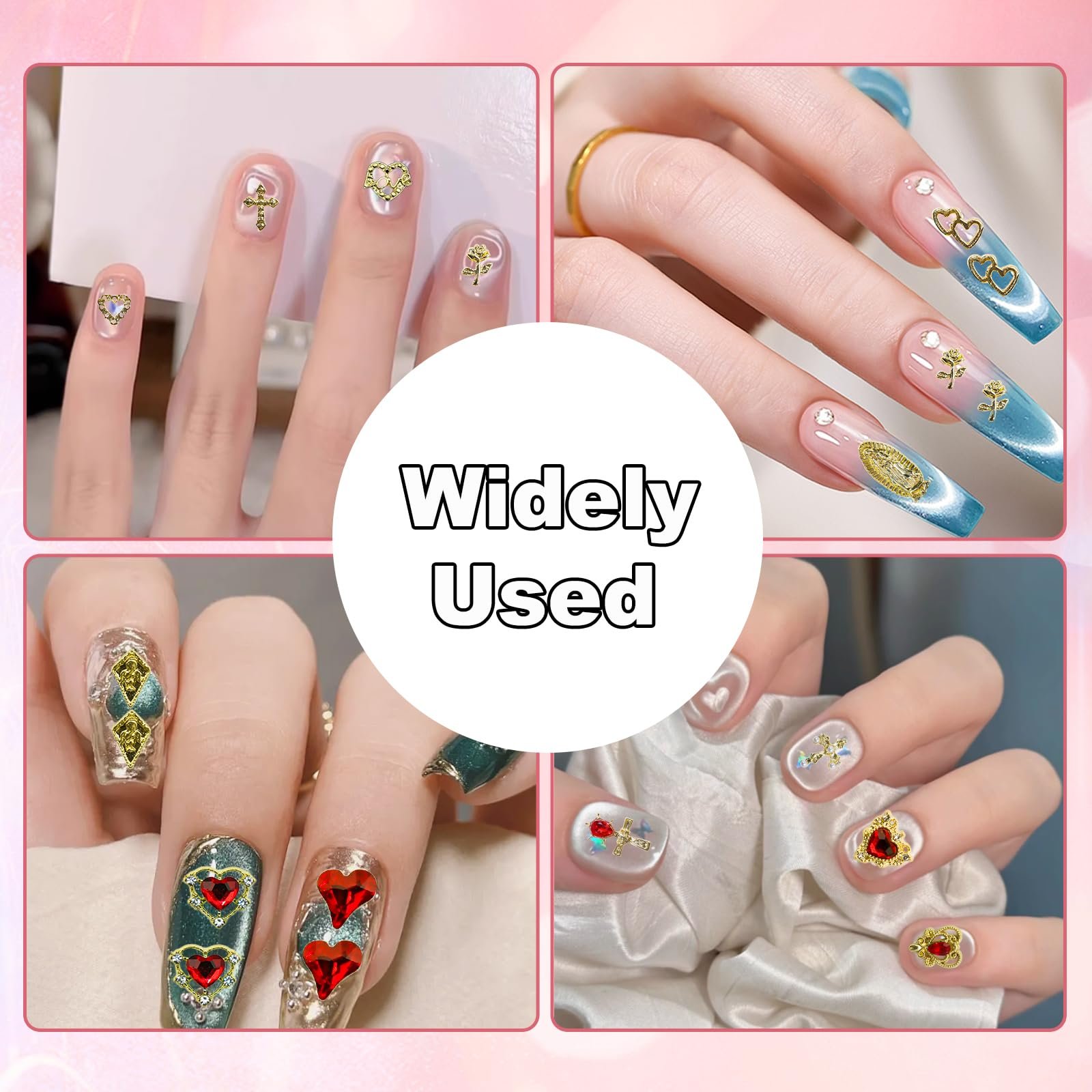Украшения для ногтей 60 шт., 2k стиль, маленькие подвески и драгоценные камни для ногтей, персонализированные аксессуары, различные формы, украшения для ногтей со стразами, фото №7
