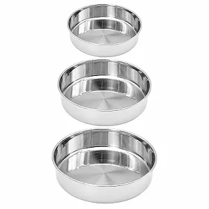 Набор форм для запекания hausleben 3 шт. нержавеющая сталь круглые универсальные - Фото 1