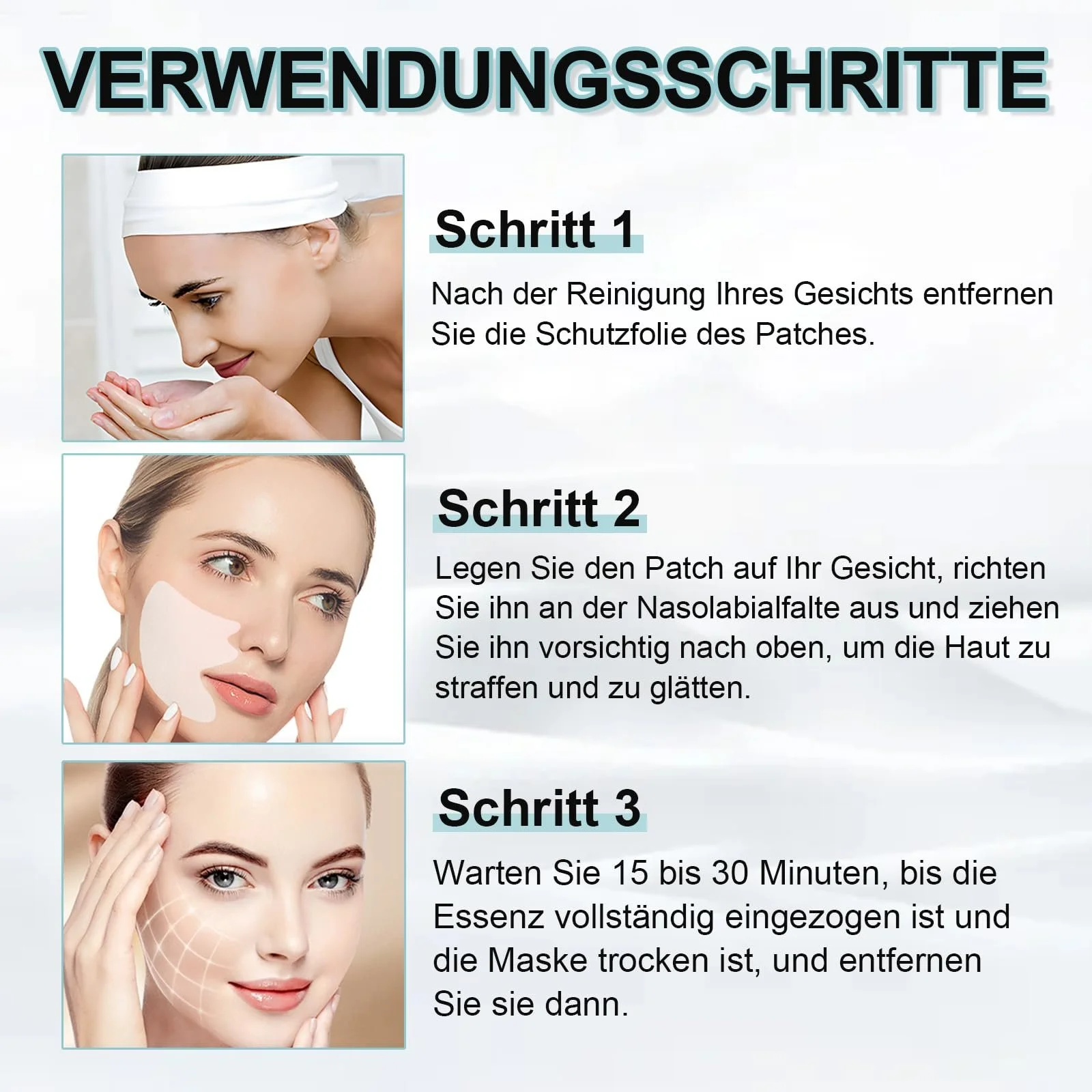 Пластирі проти зморшок Anti-Wrinkle проти носогубних складок, 24 шт, фото №6