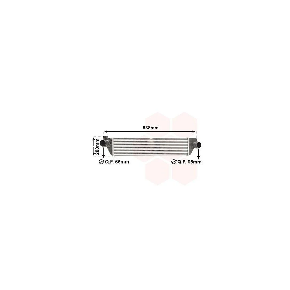 Інтеркулер VAN WEZEL 43004498 для RENAULT, фото №1 Інтеркулер VAN WEZEL 43004498 для RENAULT, фото №1