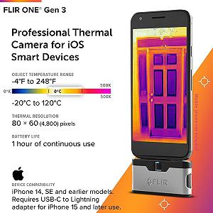 Тепловизионная камера FLIR ONE Lightning Черный synthetic.ua - Фото 1