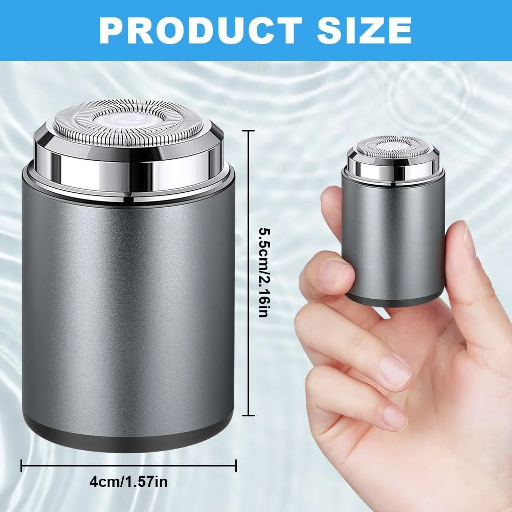 Електробритва AOOWU Mini Wet and Dry Waterproof Grey, фото №2 Електробритва AOOWU Mini Wet and Dry Waterproof Grey, фото №2