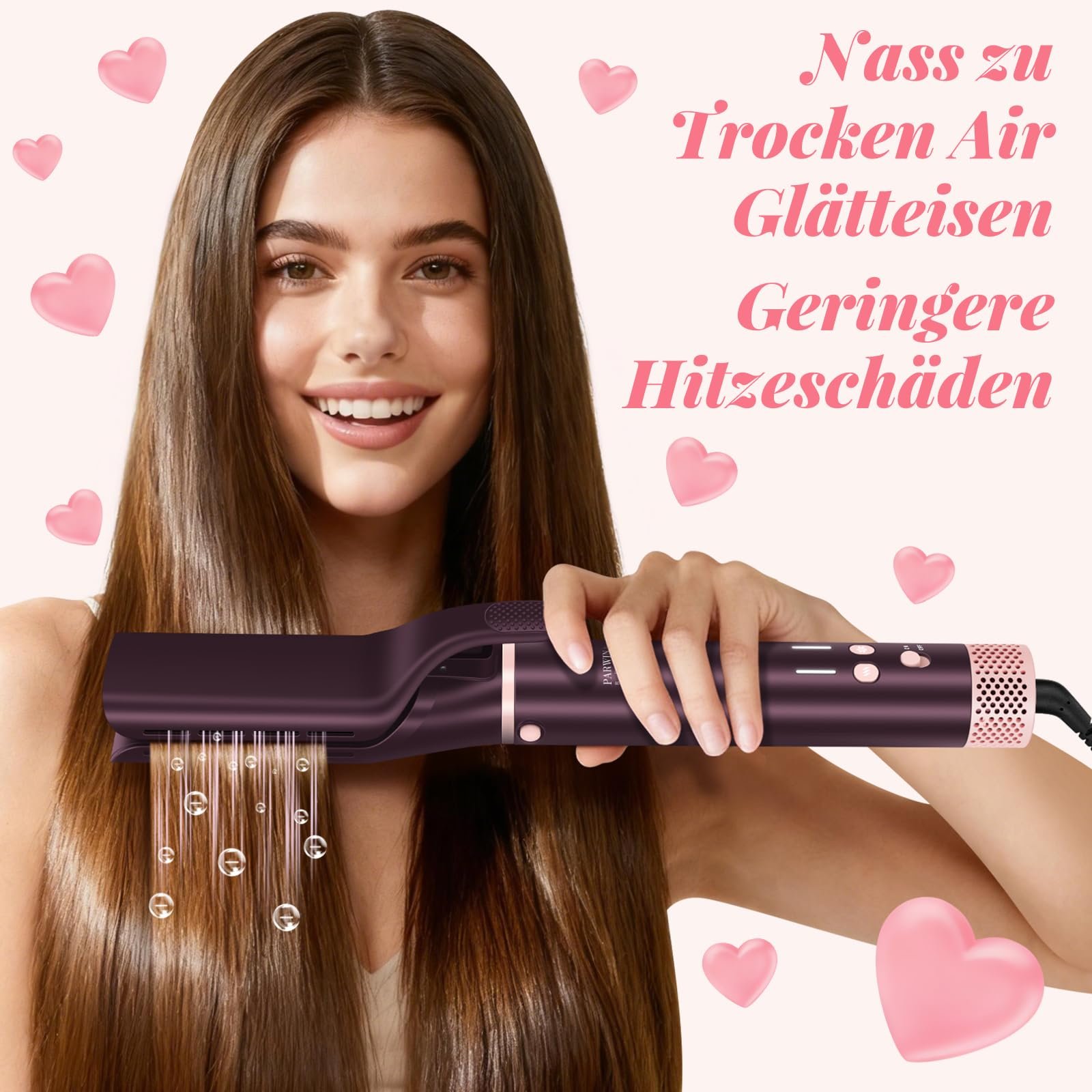 Фен-щітка PARWIN PRO BEAUTY MaxAIR 2.0 8 в 1 іонна складна, фото №3 Фен-щітка PARWIN PRO BEAUTY MaxAIR 2.0 8 в 1 іонна складна, фото №3